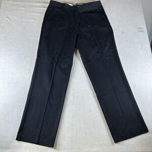 Dockers D3 Easy Care Flat Front Casual Pants Men's 36x32 Dark Black